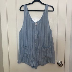 🌊🌞 BLUE BEACH ROMPER COVER UP 🌞🌊